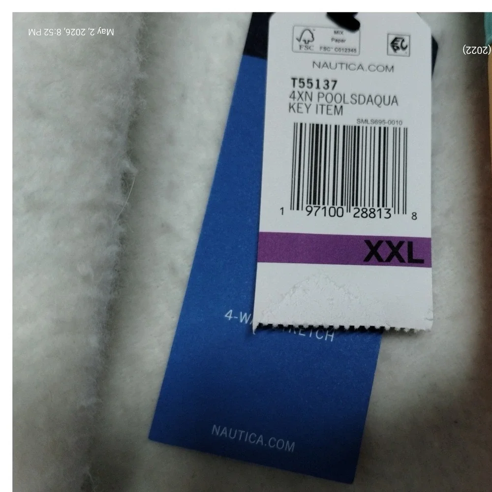 Nautica Men's‎ XXL Colorblock Board Shorts Swim Trunks 8.5